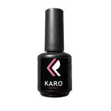 KARO Brilliant Top No Wipe 15ml bottle. A transparent, scratch-resistant high-gloss top coat for gel manicures.