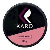 KARO Professional Cover Base No. 3 (30g). A classic pink camouflaging rubber base coat for natural nail strengthening.