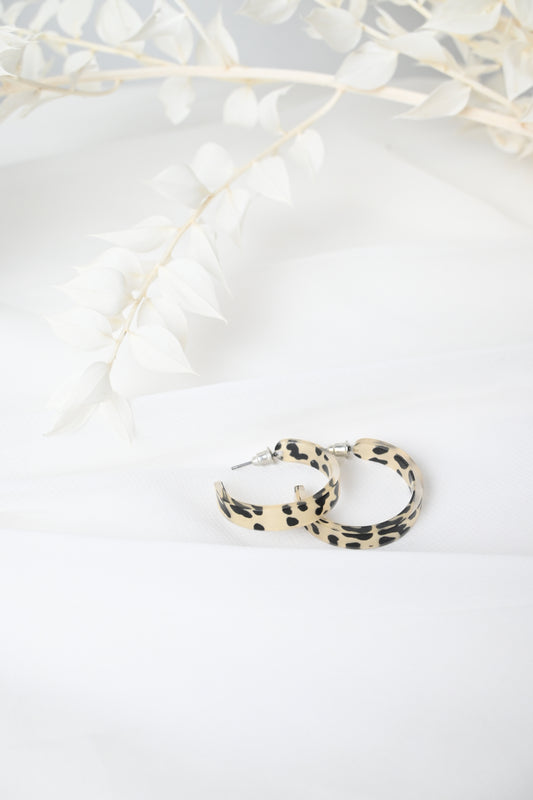 LEOPARD HOOP EARRINGS