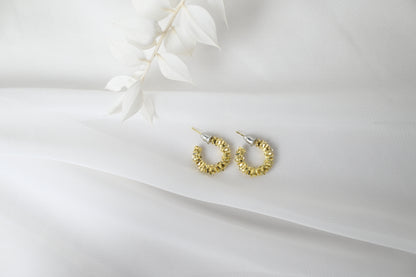 CRYSTAL HOOP EARRINGS