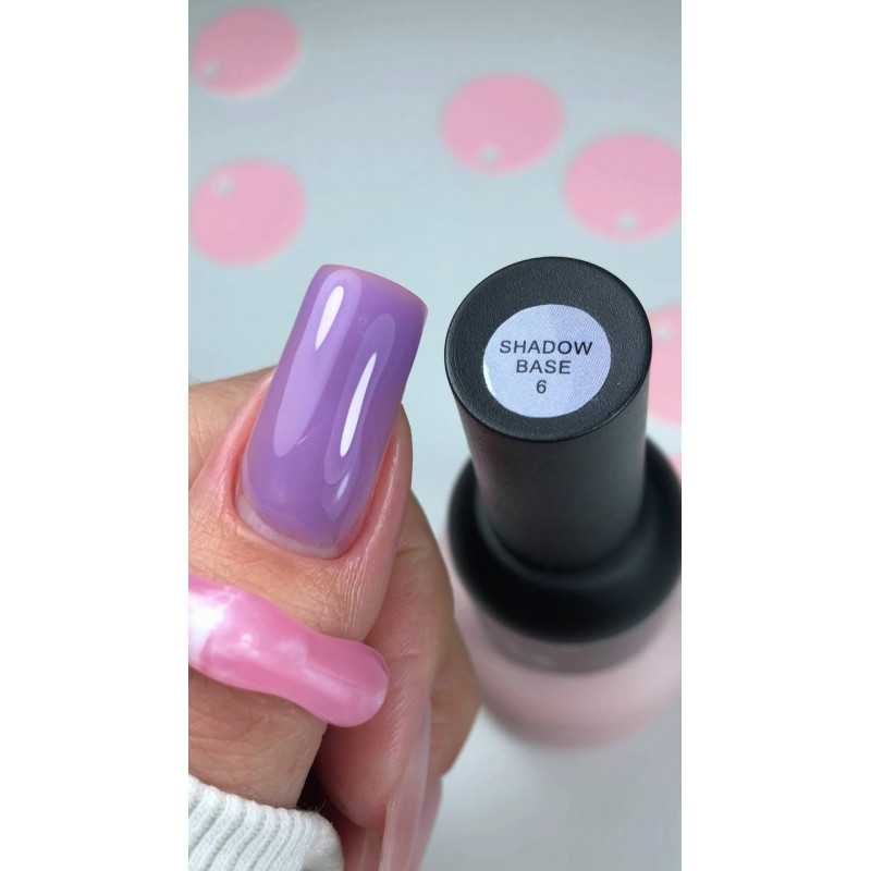 KARO Shadow Base 6 (10ml) - Professional Milky Lavender Rubber Base