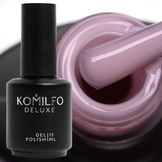 Komilfo Color Base French 014, 15 ml bottle. A cool mauve-pink camouflage rubber base for professional French manicures and nail strengthening.