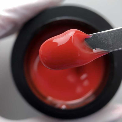 KARO Professional Builder Gel Amber 3 (30g) - Translucent Vibrant Red UV/LED Sculpting Gel