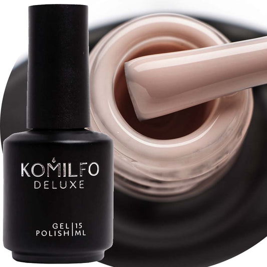 Komilfo Color Base French 009, 15 ml bottle. A cool-toned dusty pink-nude camouflage rubber base for French manicures and nail strengthening.