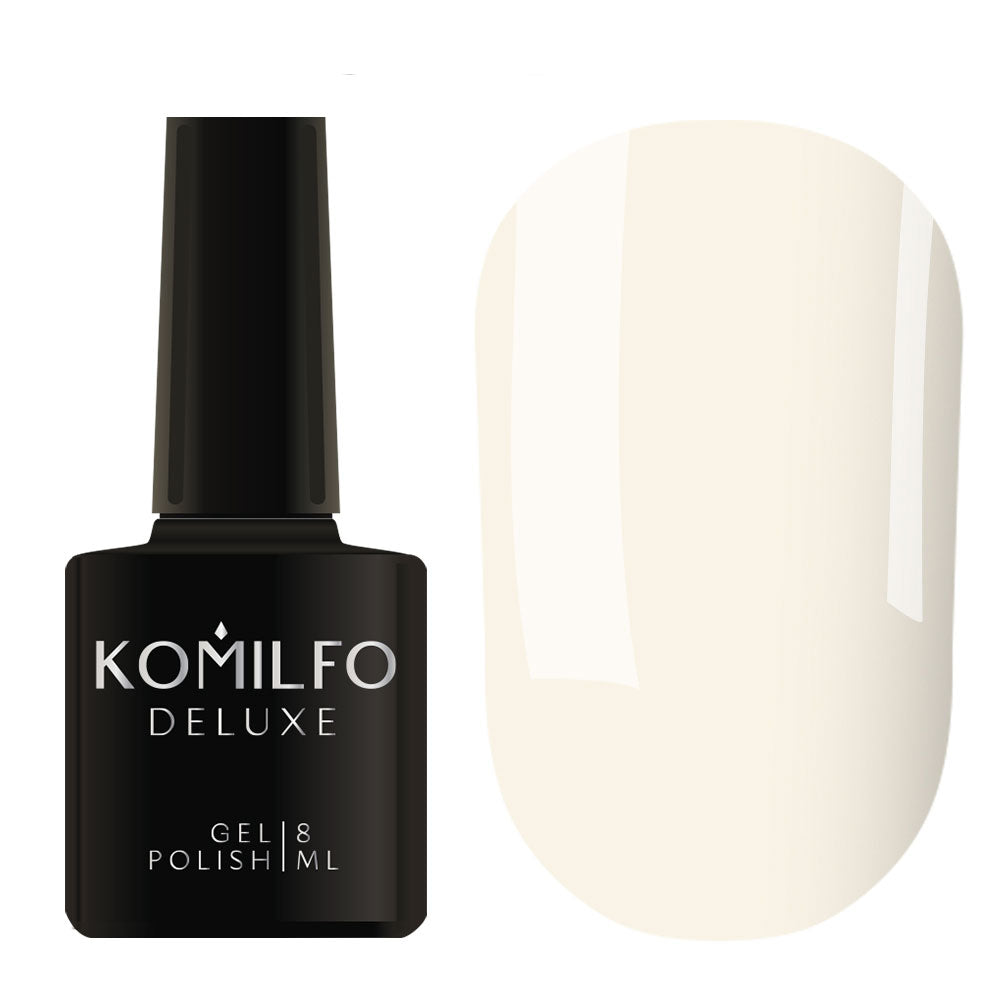 Komilfo Deluxe Gel Polish (D004) - Creamy Gray Enamel (8ml & 15ml)