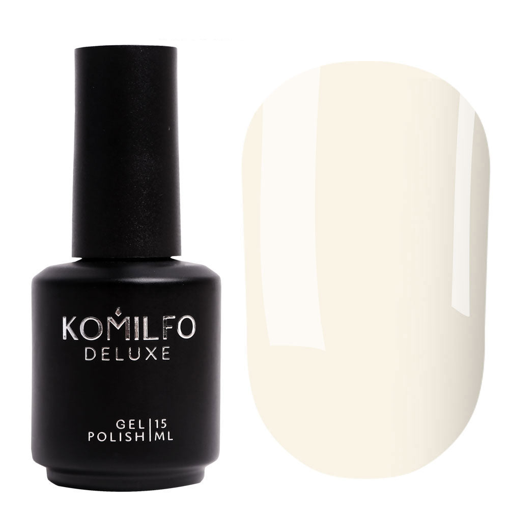 Komilfo Deluxe Gel Polish (D004) - Creamy Gray Enamel (8ml & 15ml)