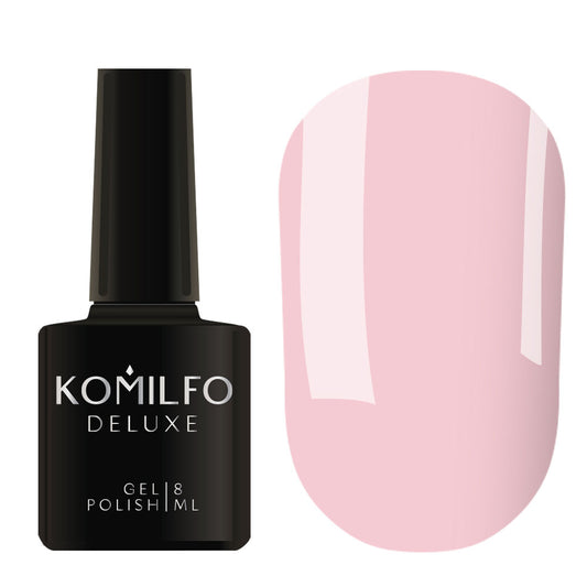 Komilfo Deluxe Gel Polish 8ml D031 Creamy Lilac Enamel bottle and swatch