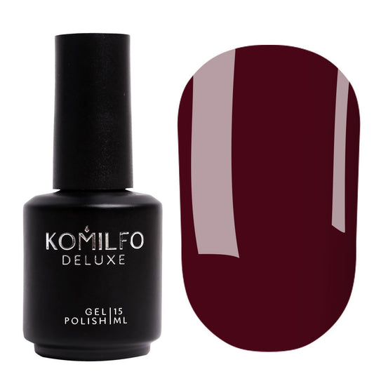 Komilfo Deluxe Gel Polish (D100) - Twilight Marsala Enamel (Deep Black Cherry Wine) (8ml & 15ml)