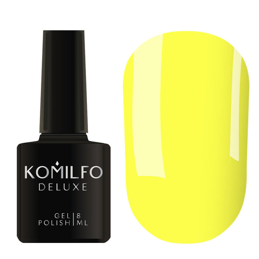 Komilfo Deluxe Gel Polish (D165) 8ml - Yellow Enamel (Vibrant/Neon)
