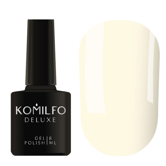 Komilfo Deluxe Gel Polish 8ml D288 Pale Light Purple Enamel bottle and swatch
