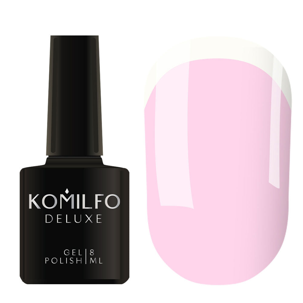 Komilfo Deluxe Gel Polish (F001) - Pale Lilac-Pink Enamel (French Builder/Base) (8ml & 15ml)